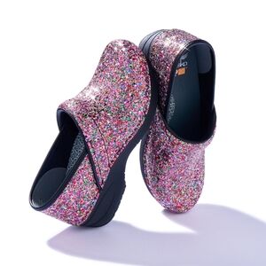 Dansko Glittering Multicolor Clogs
